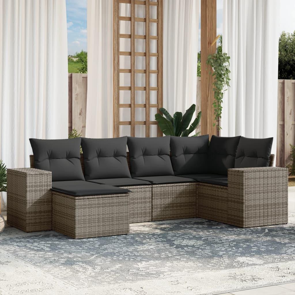VidaXL Garten sofagarnitur poly-rattan