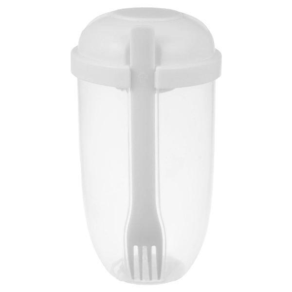 Northio Lunchbox mit Saucenbehälter und Gabel - Weiß