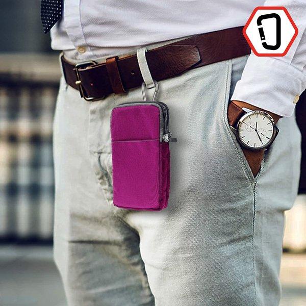 Avizar Gürteltasche + Karabinerhaken Rosa