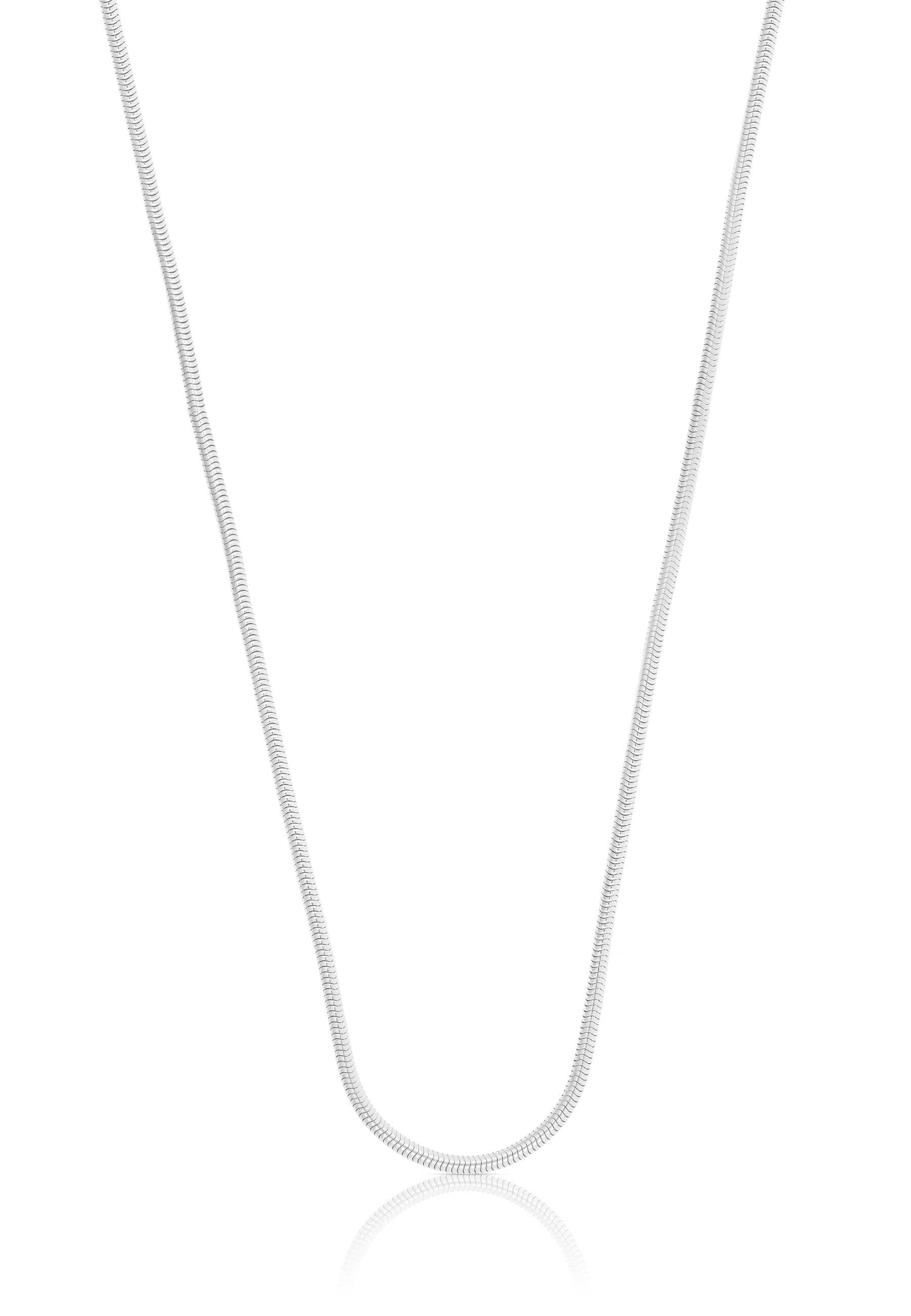 MUAU Schmuck Collier Schlange Weissgold 750, 1.3mm, 42cm