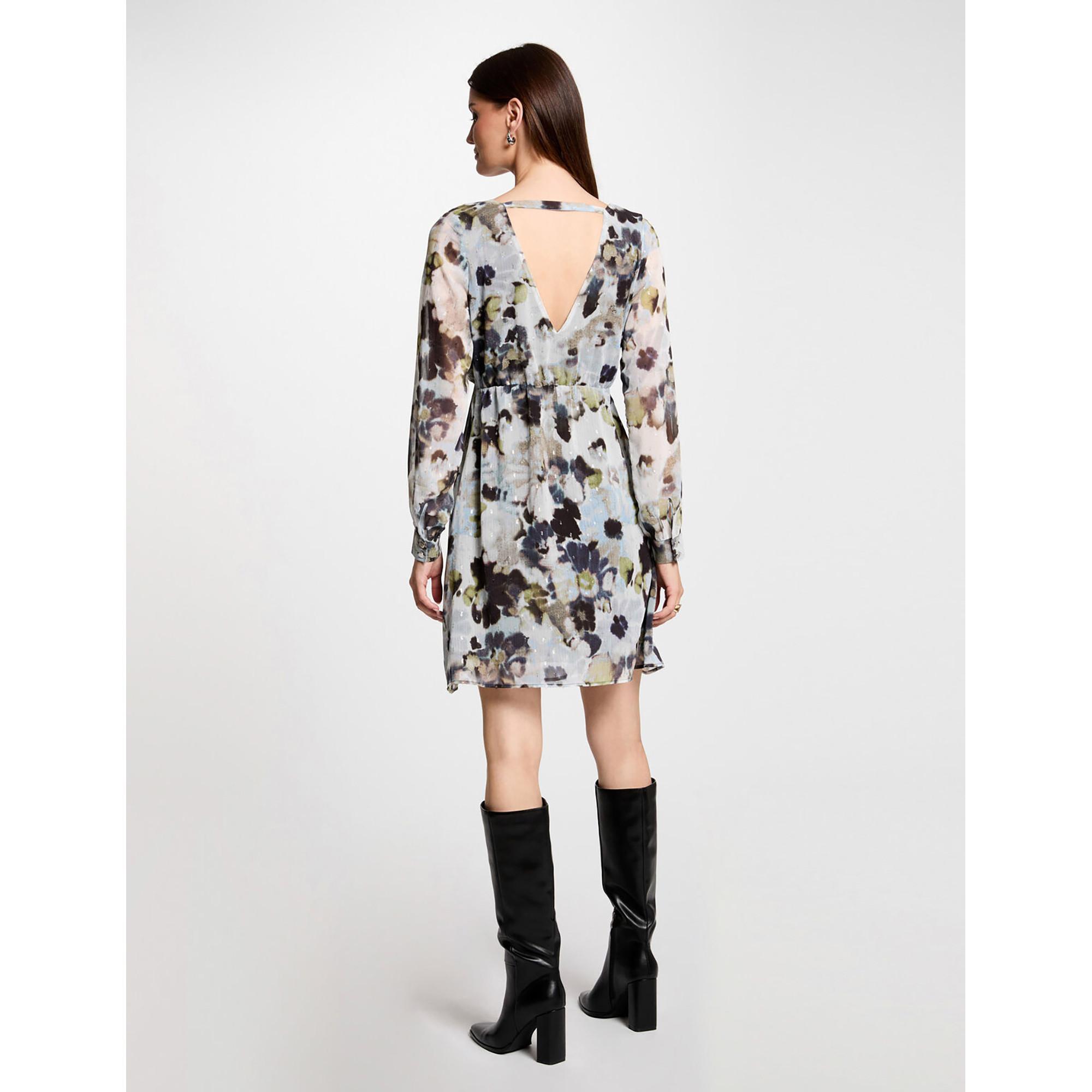 MORGAN Kurzes gerades Blumenmuster Kleid