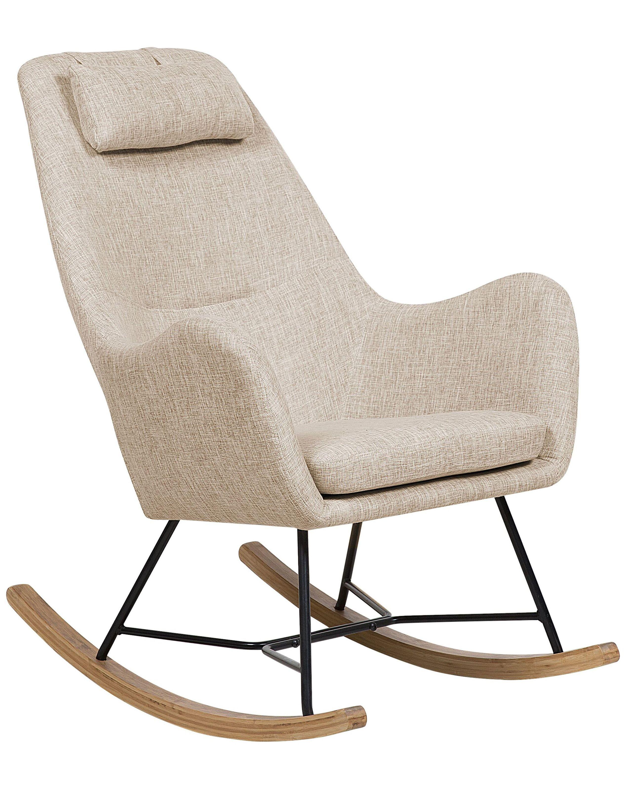 Beliani Schaukelsessel aus Polyester Retro ARRIE