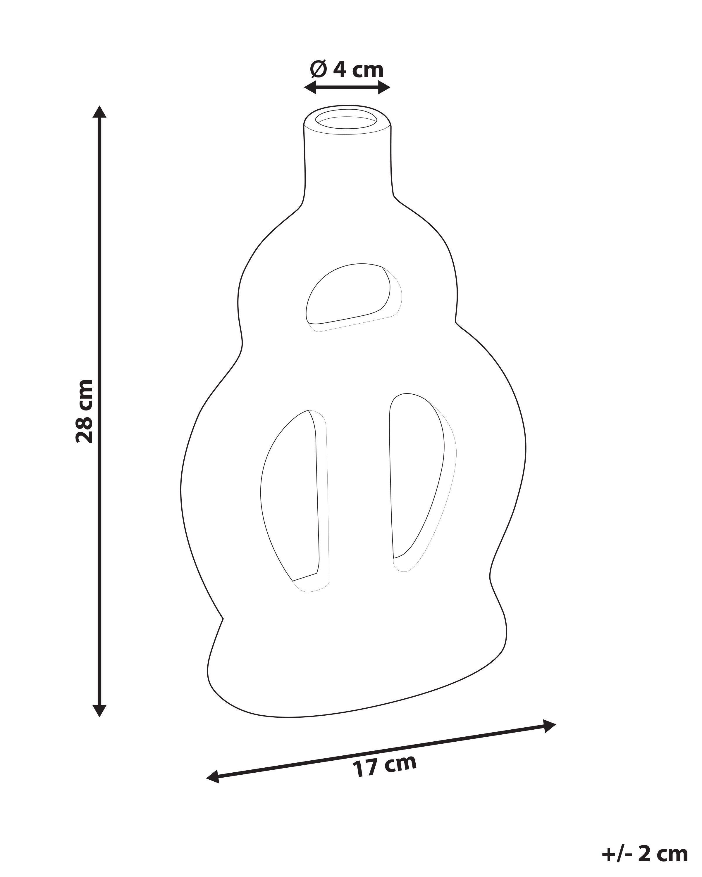Beliani Blumenvase aus Porzellan Modern KOZANI