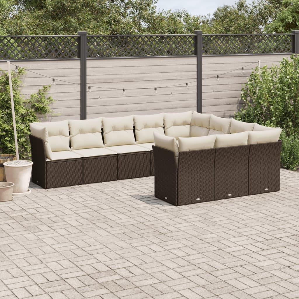 VidaXL Garten sofagarnitur poly-rattan