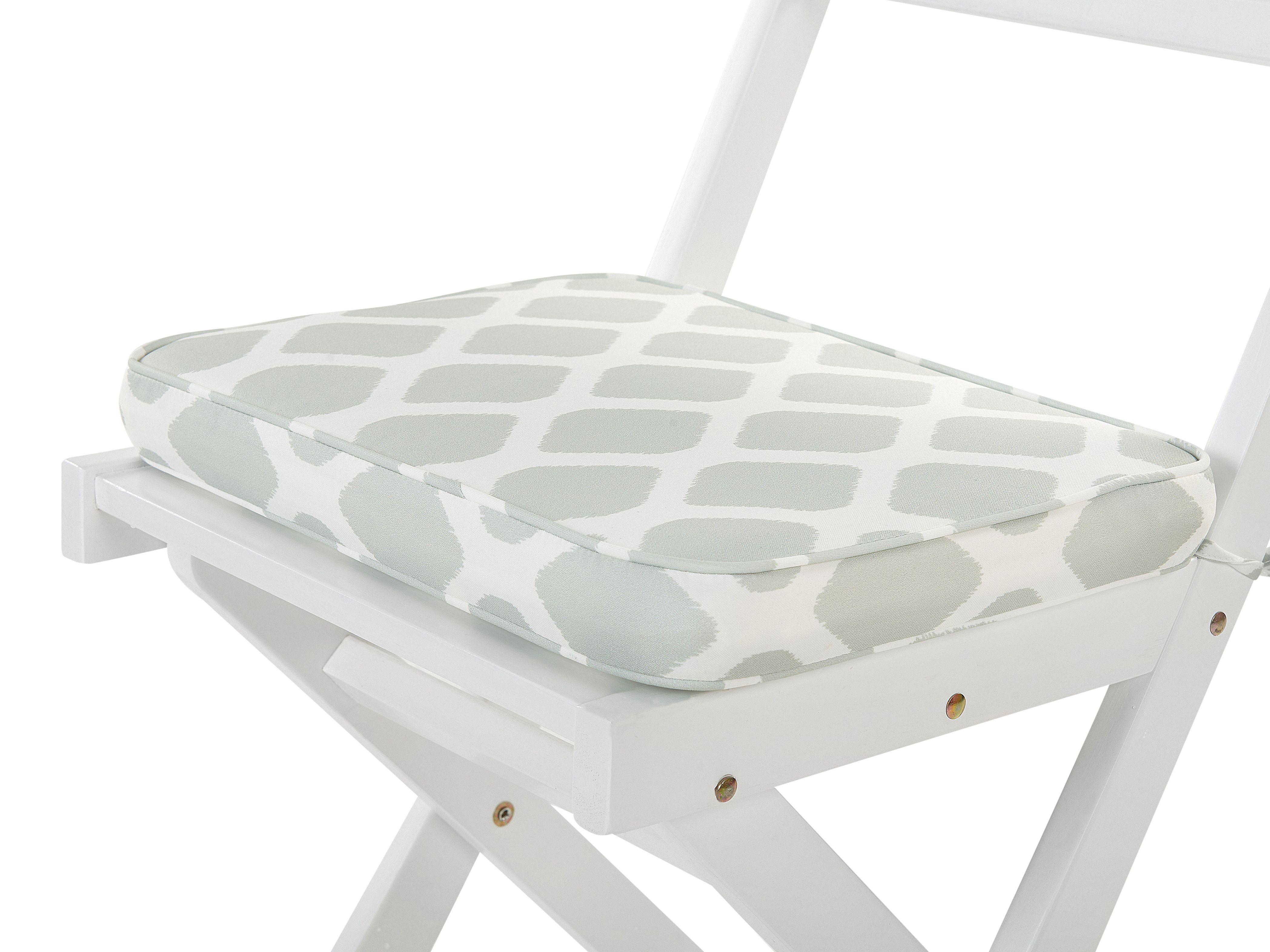 Beliani Gartenstuhlkissen 2er Set aus Polyester Modern FIJI