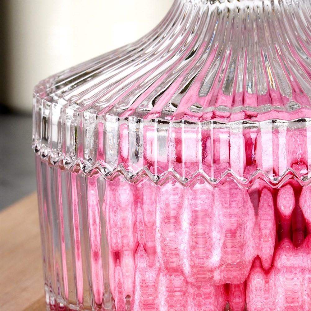 ALPINA Edle Zuckerdose aus Glas für Kerzen, Snacks und Süßigkeiten