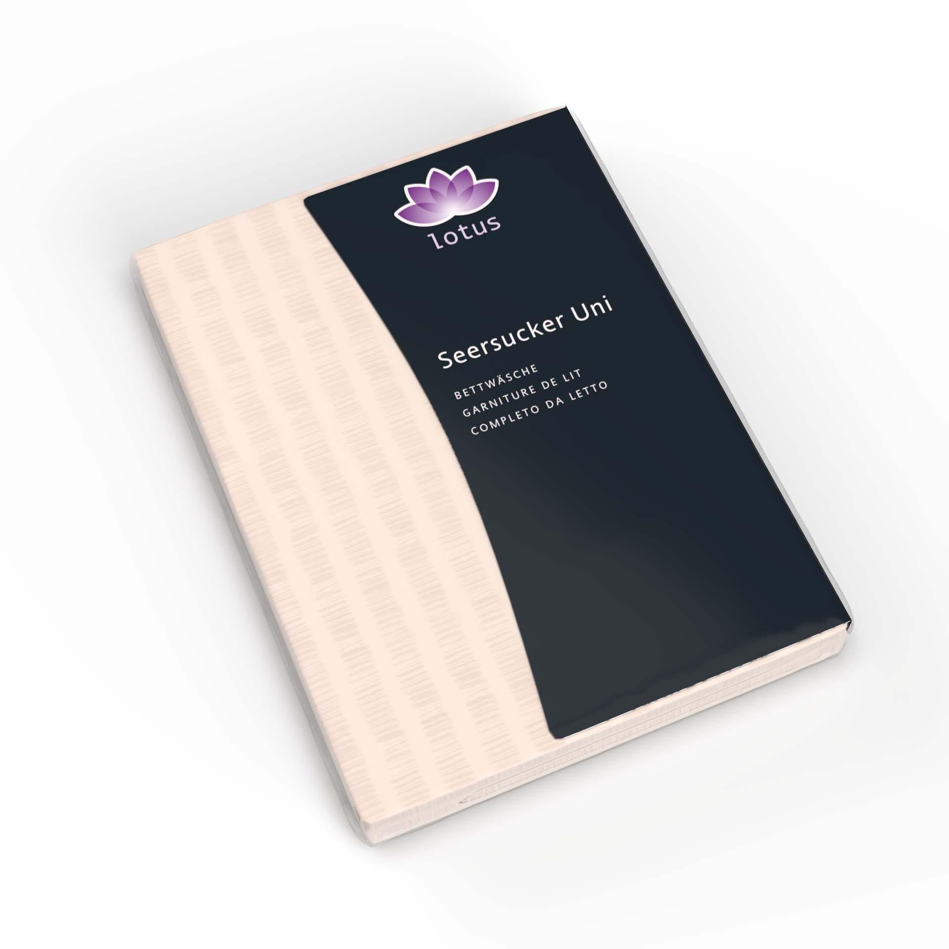 Lotus Bettwaren Lotus Duvetbezug Satin Seersucker uni