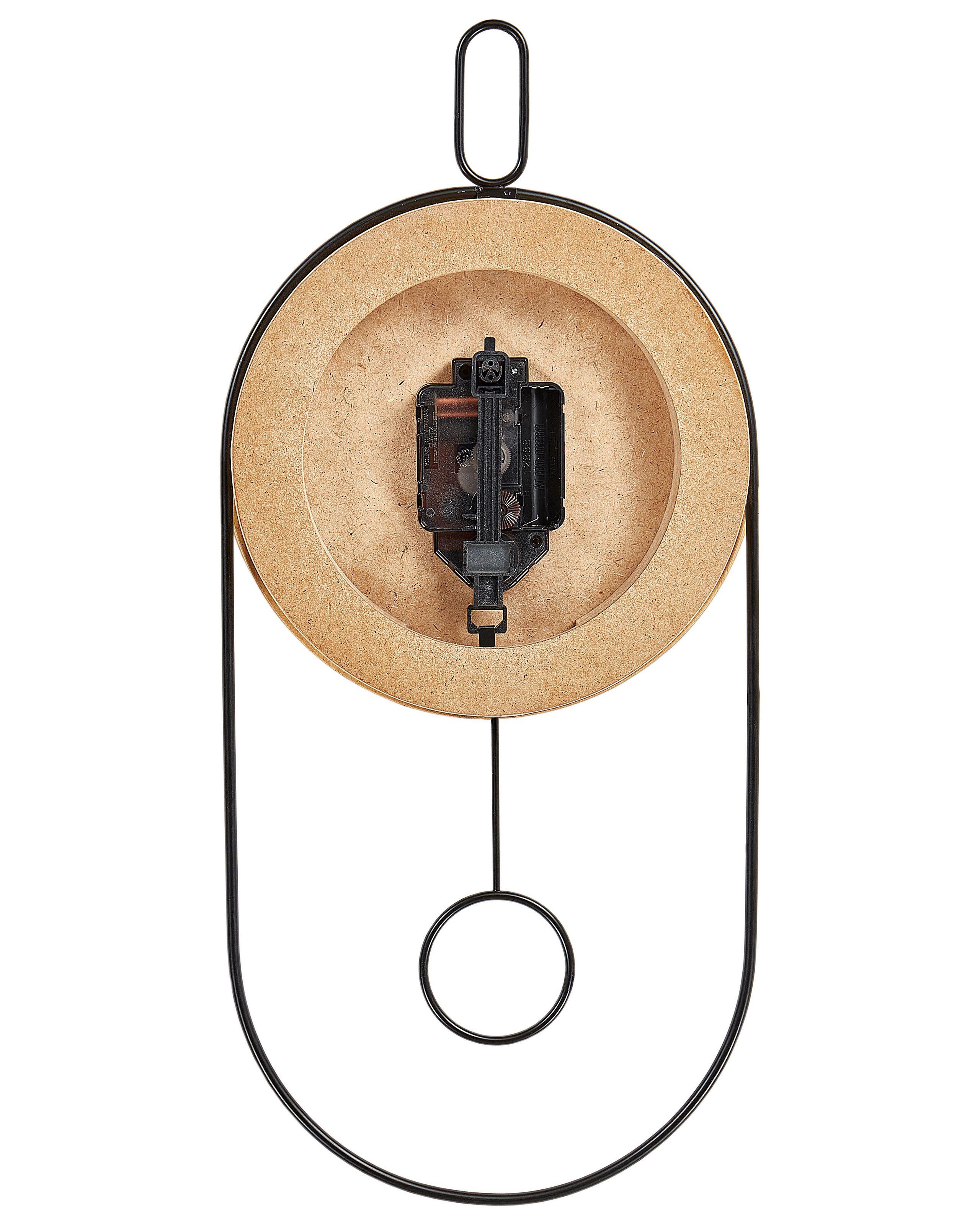 Beliani Wanduhr aus MDF-Platte Retro SIERRE