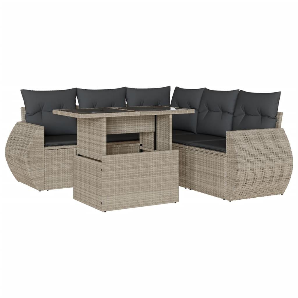 VidaXL Garten sofagarnitur poly-rattan