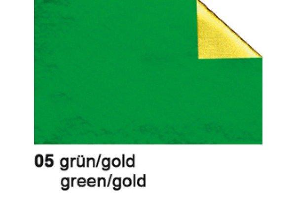 Ursus URSUS Bastelfolie Alu 50x80cm 4442105 90g, grün/gold