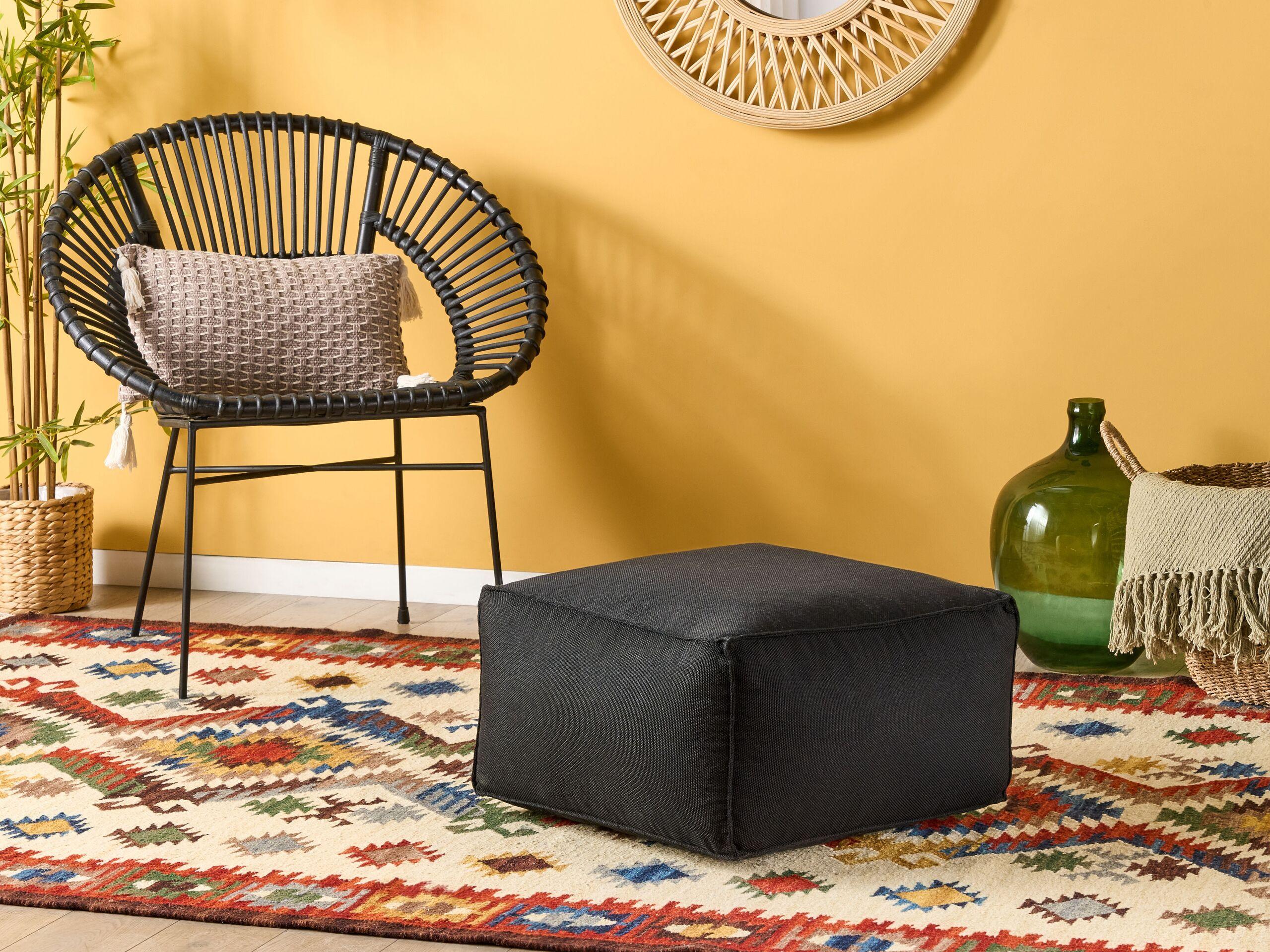 Beliani Pouf aus Polyester Modern MUKKI