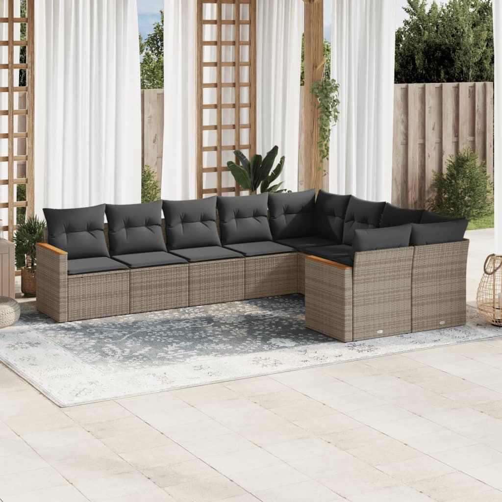 VidaXL Garten sofagarnitur poly-rattan