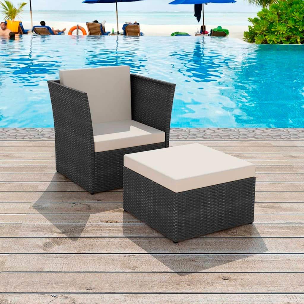 VidaXL Gartenstuhl poly-rattan