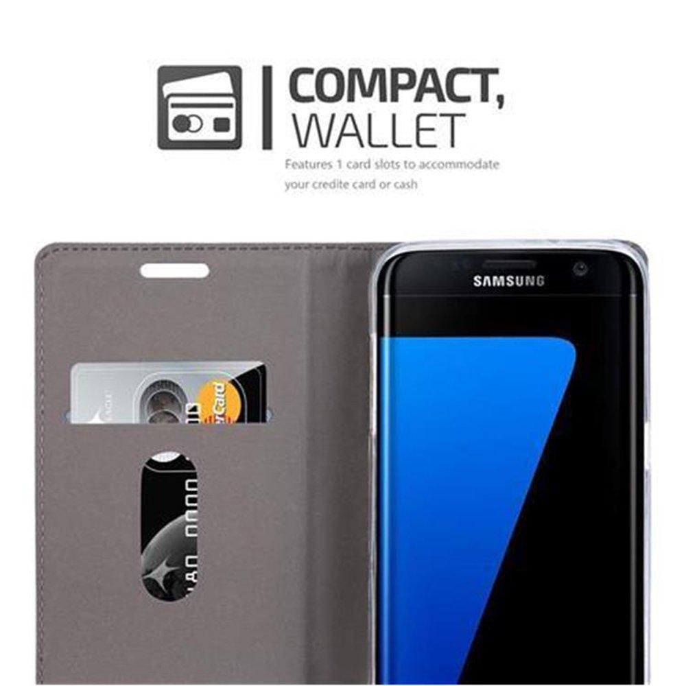 Cadorabo Hülle für Samsung Galaxy S7 EDGE Magnetverschluss, Kartenfach