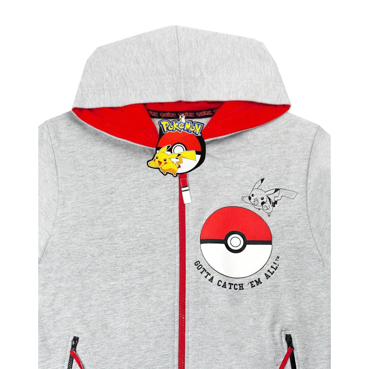 Pokémon Gotta Catch Em All Hoodie mit durchgehendem Reißverschluss