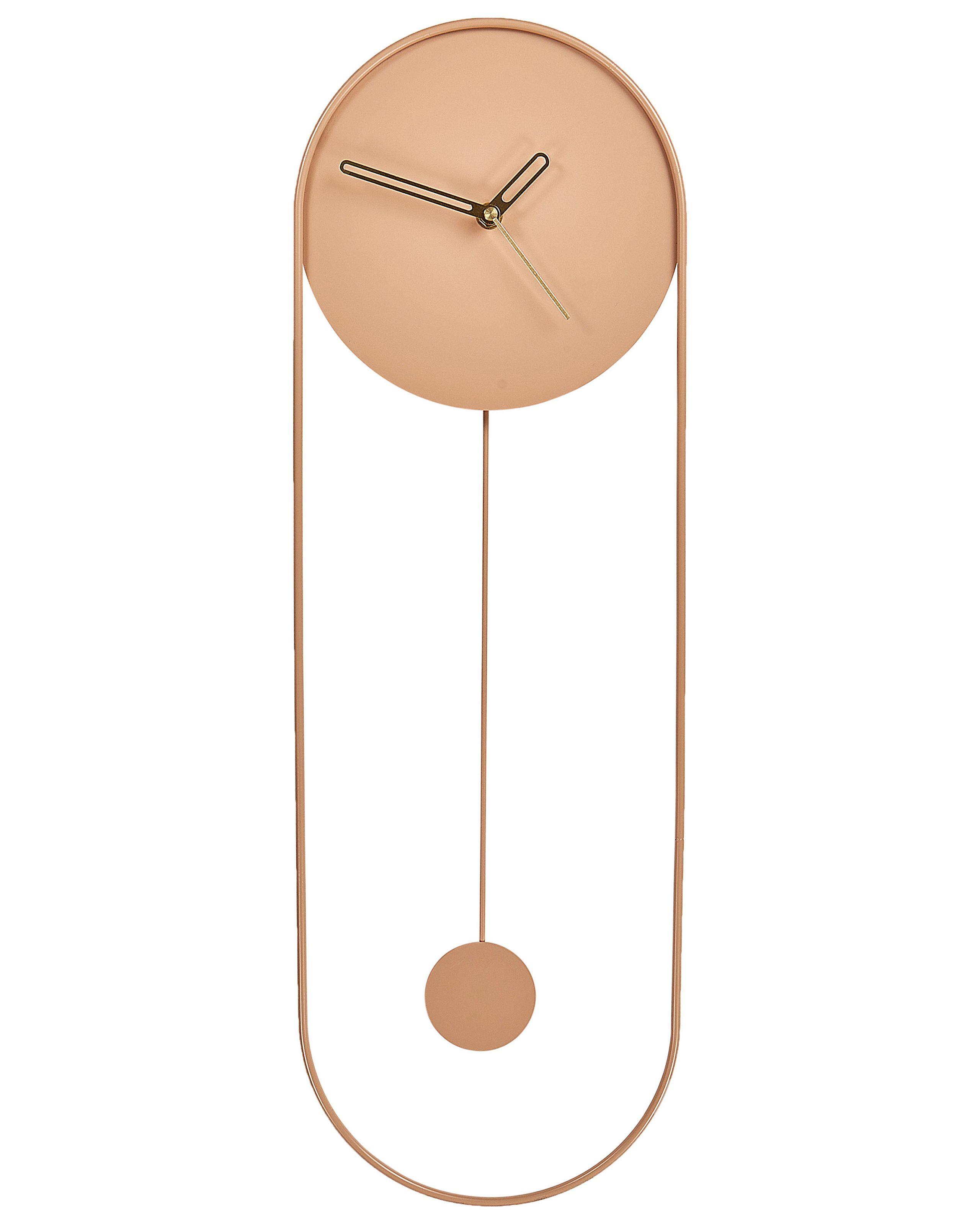 Beliani Wanduhr aus Stahl Modern SALVAN