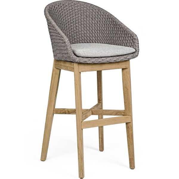 mutoni Garten Barhocker Coachella mit Kissen Stone