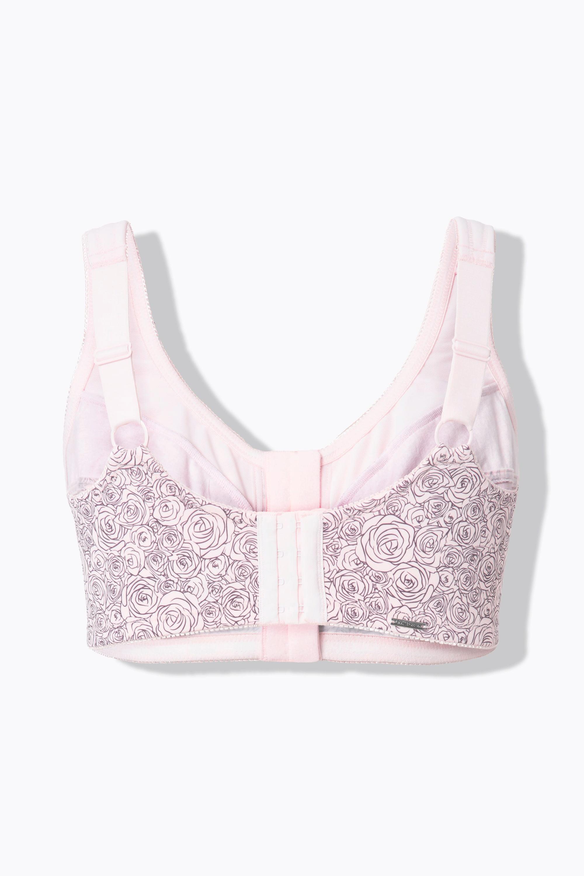 Ulla Popken Entlastungs-BH, ohne Bügel, Vorderverschluss, Cup C - D