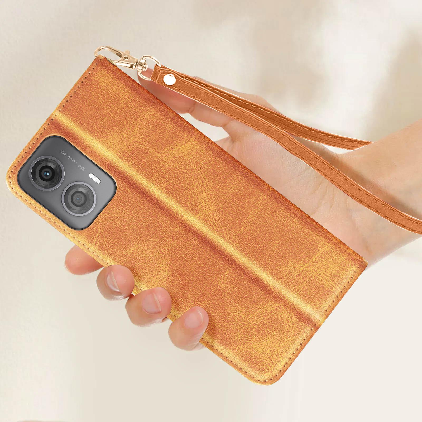 Avizar Klapphülle Motorola Moto G24 / G04 Braun