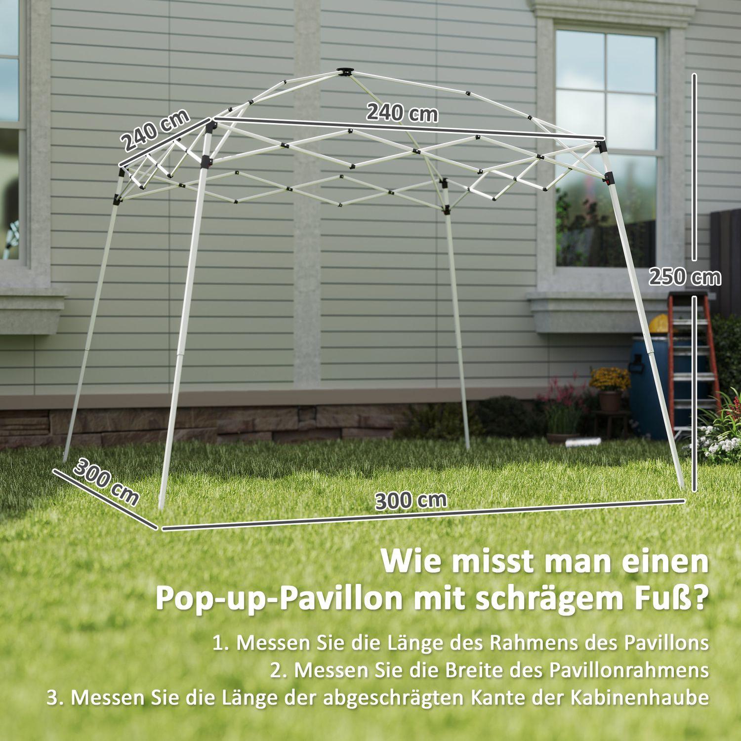 Northio Ersatzdach für Pavillon 3x3 m, Wasserabweisend stabil Winterfest Pavillondach für Faltpavillon Sturmfest Partyzelt Ersatzbezug Abdeckung mit Einzeldach Baldachin für Gartenpavillon Dunkelgrau