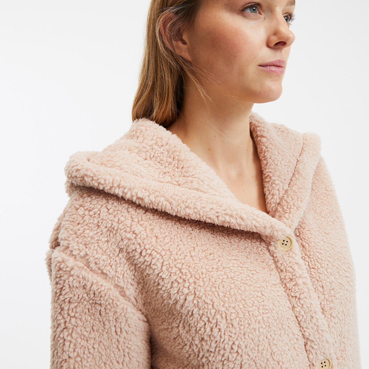 SO'HOME Fleece-Morgenmantel mit Kapuze