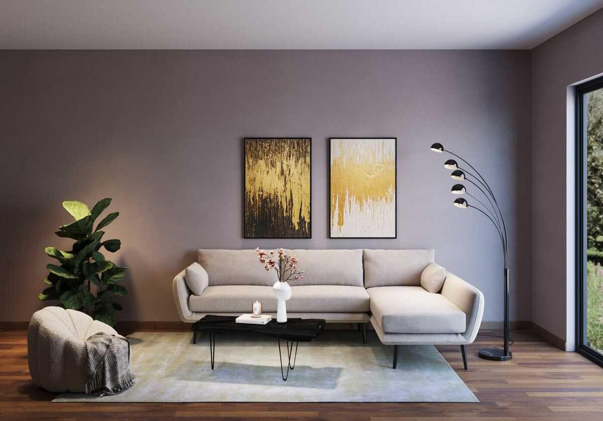 KARE Design Gerahmtes Bild Abstract weiss 80x120