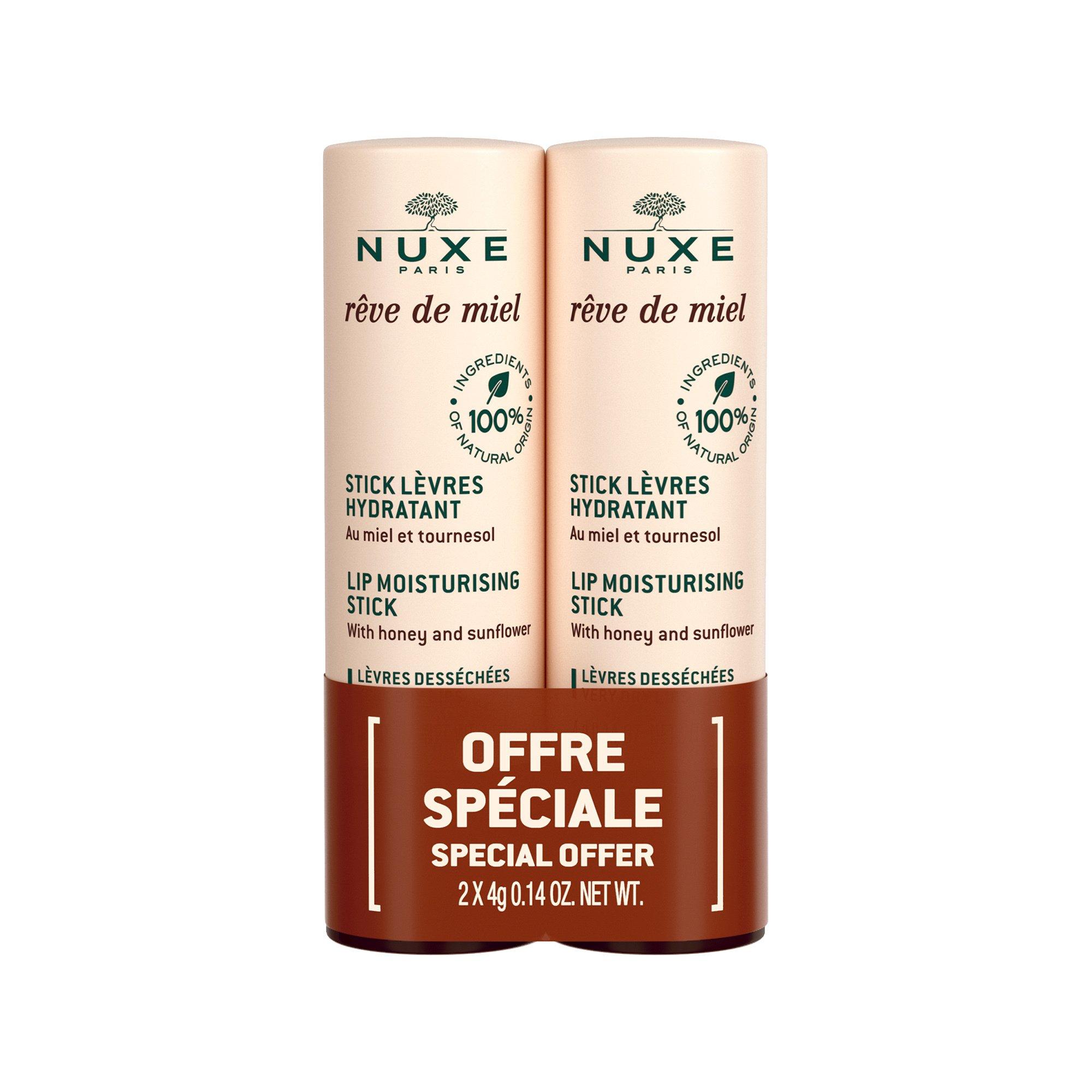 NUXE OS RDM Sticks Lèvres Duo Rêve de Miel Duo Feuchtigkeitsspendende Lippenpflege