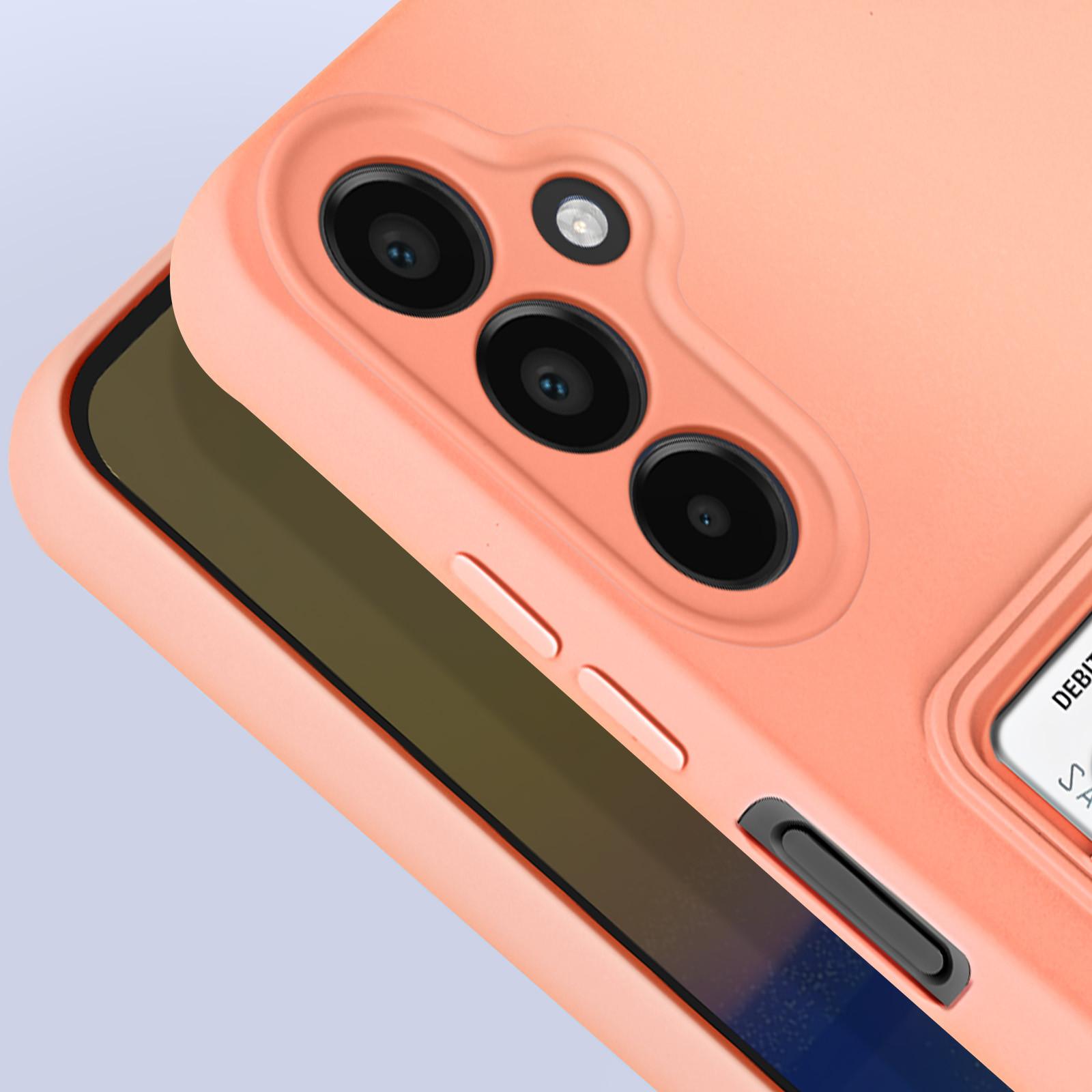 Avizar Samsung A15 Kartenhülle Lachsrosa