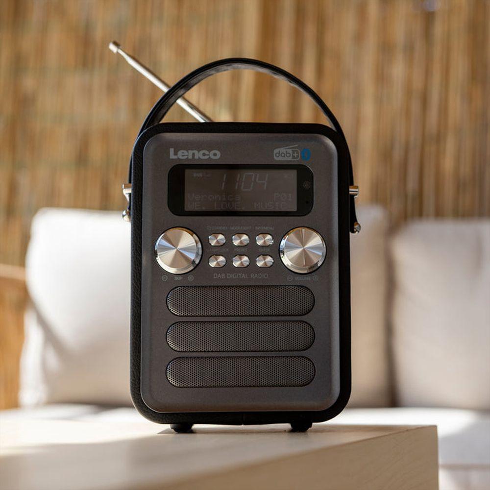 Lenco DAB+ Radio PDR-051BKSI, BT, USB, SD, RC, aufladbare batterie