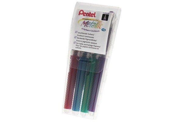Pentel PENTEL Roller Hybrid Gel Grip 1.0mm K230M-4 rot, blau, grün, violett