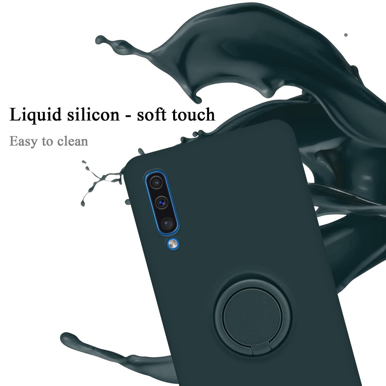 Cadorabo Hülle für Samsung Galaxy A50 4G / A50s / A30s TPU Silikon mit Ring Liquid