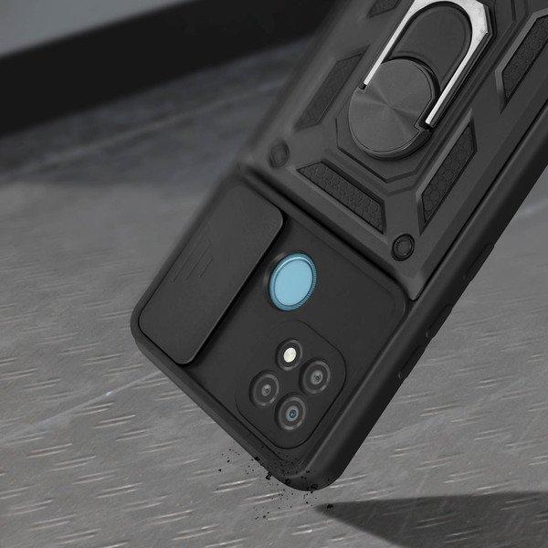 Avizar Ring-Hülle Realme C21 / C11 2021 Schwarz