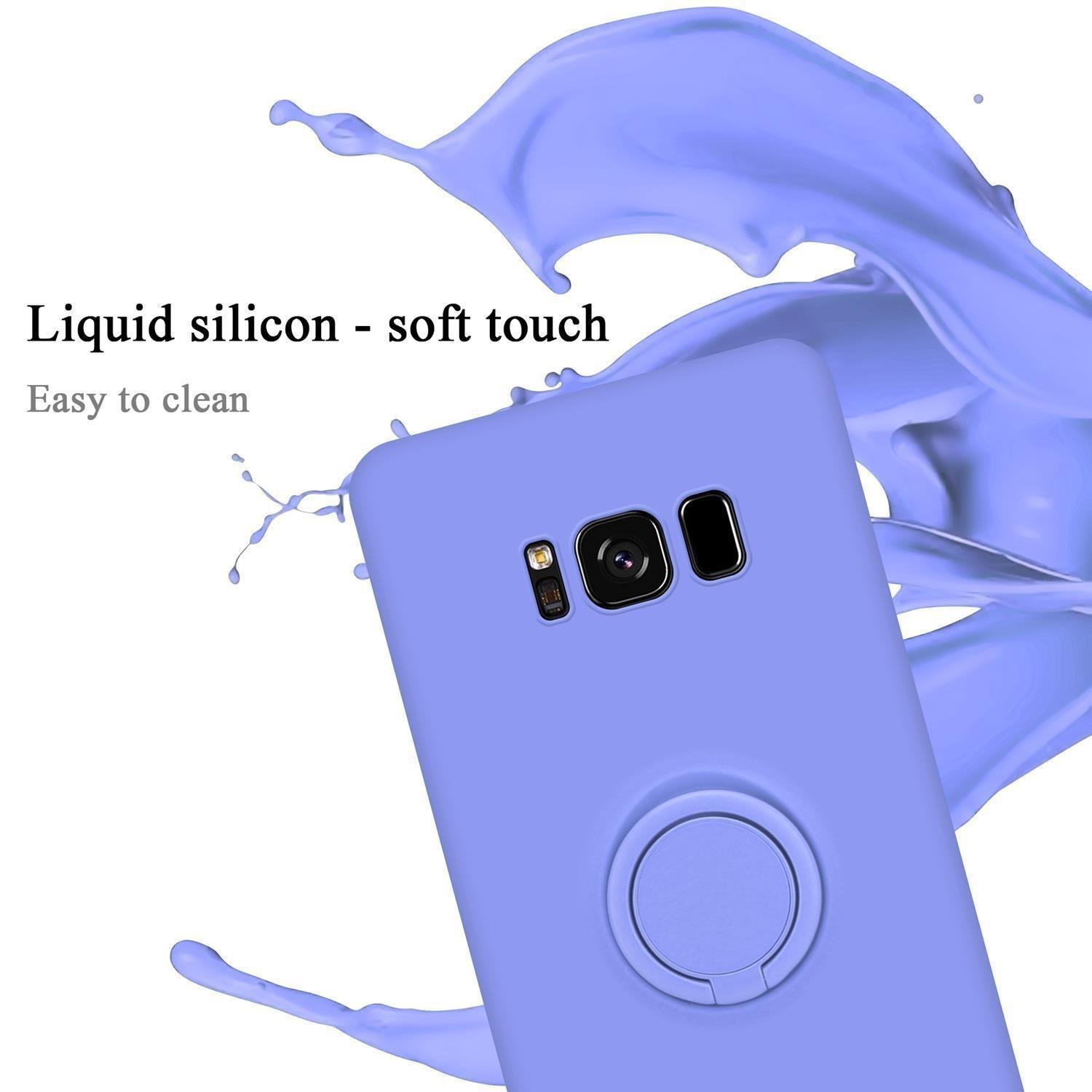 Cadorabo Hülle für Samsung Galaxy S8 PLUS TPU Silikon mit Ring Liquid