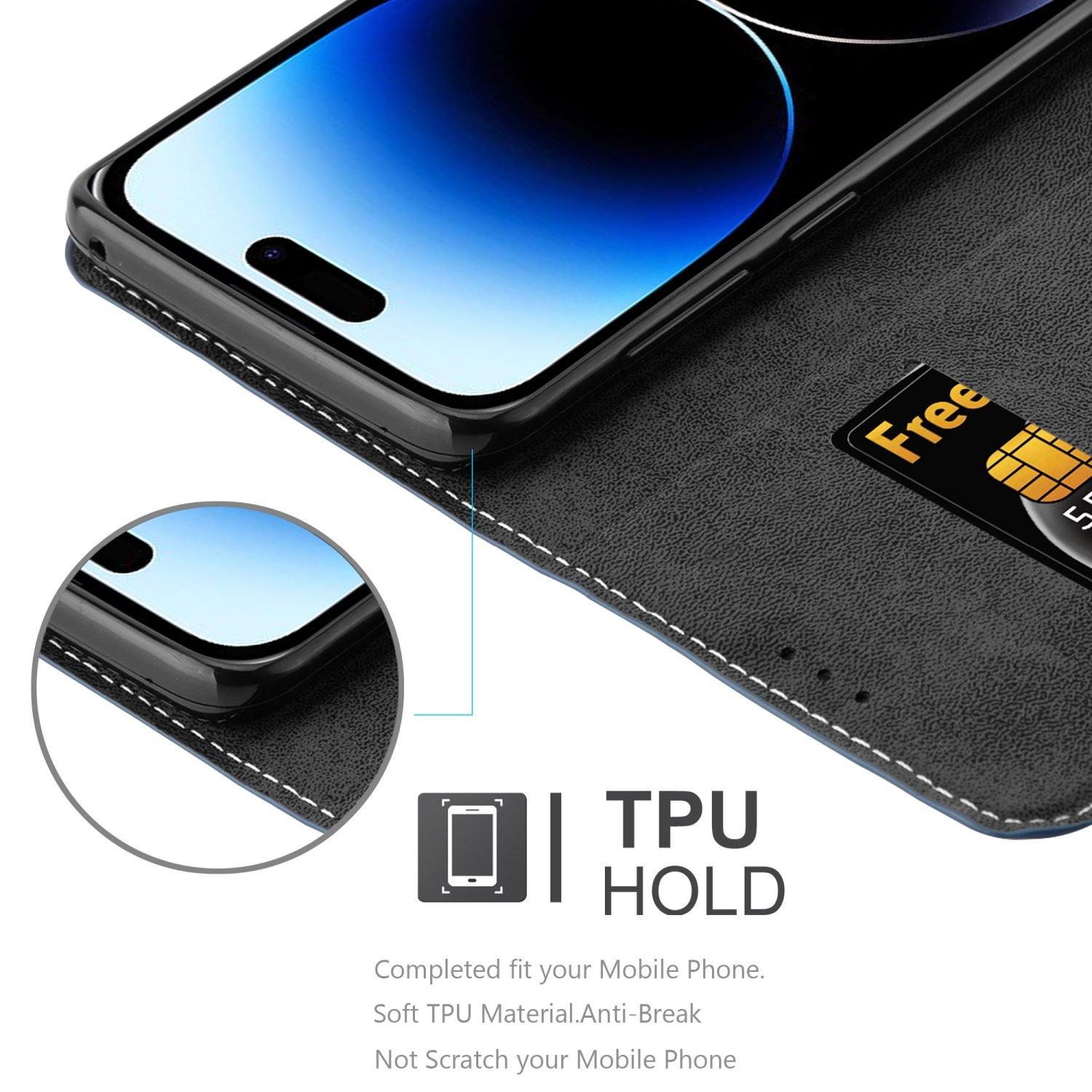 Cadorabo Hülle für Apple iPhone 14 PRO Magnetverschluss, Standfunktion