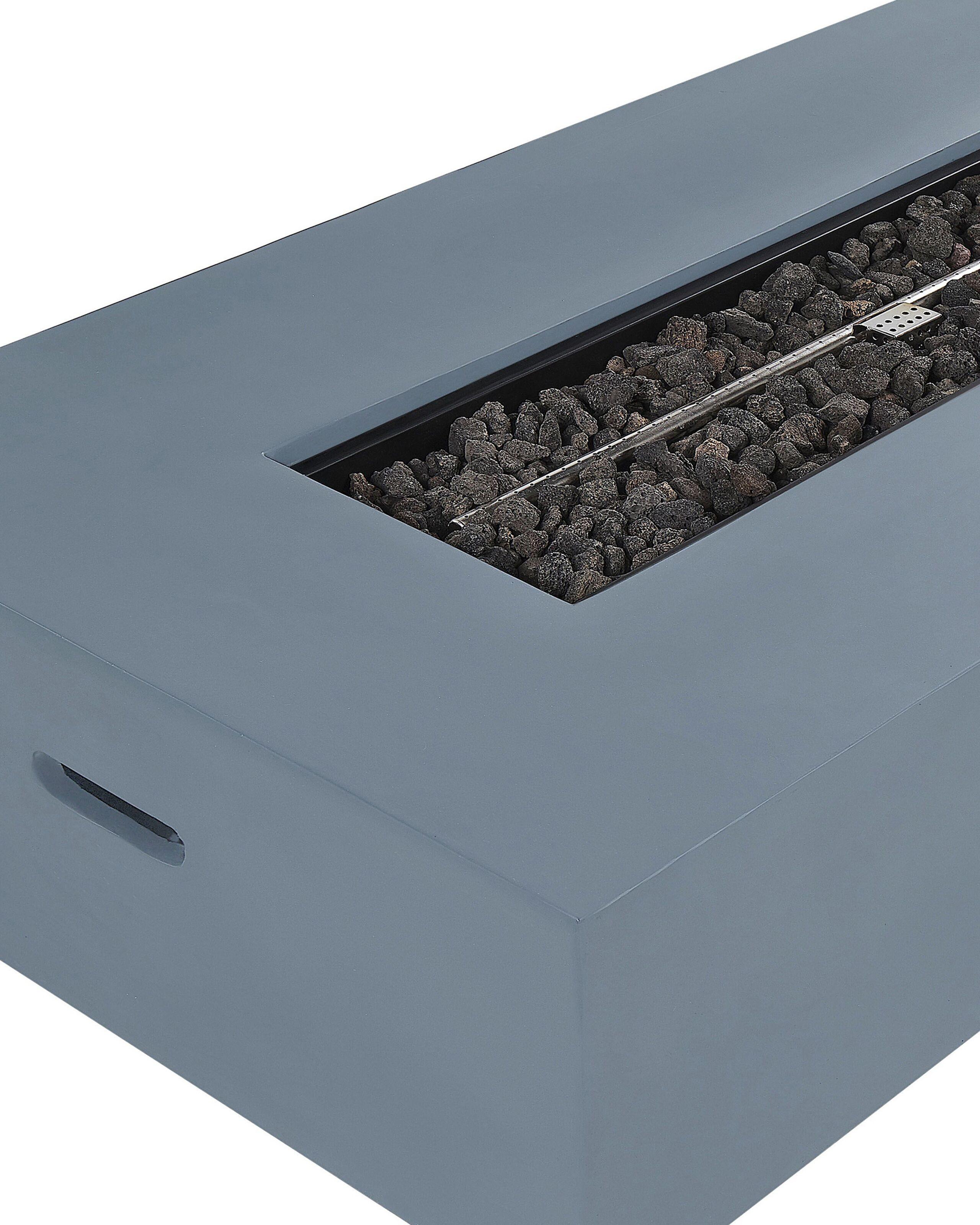 Beliani Feuerstelle aus Leichtbeton (MgO) PAVO