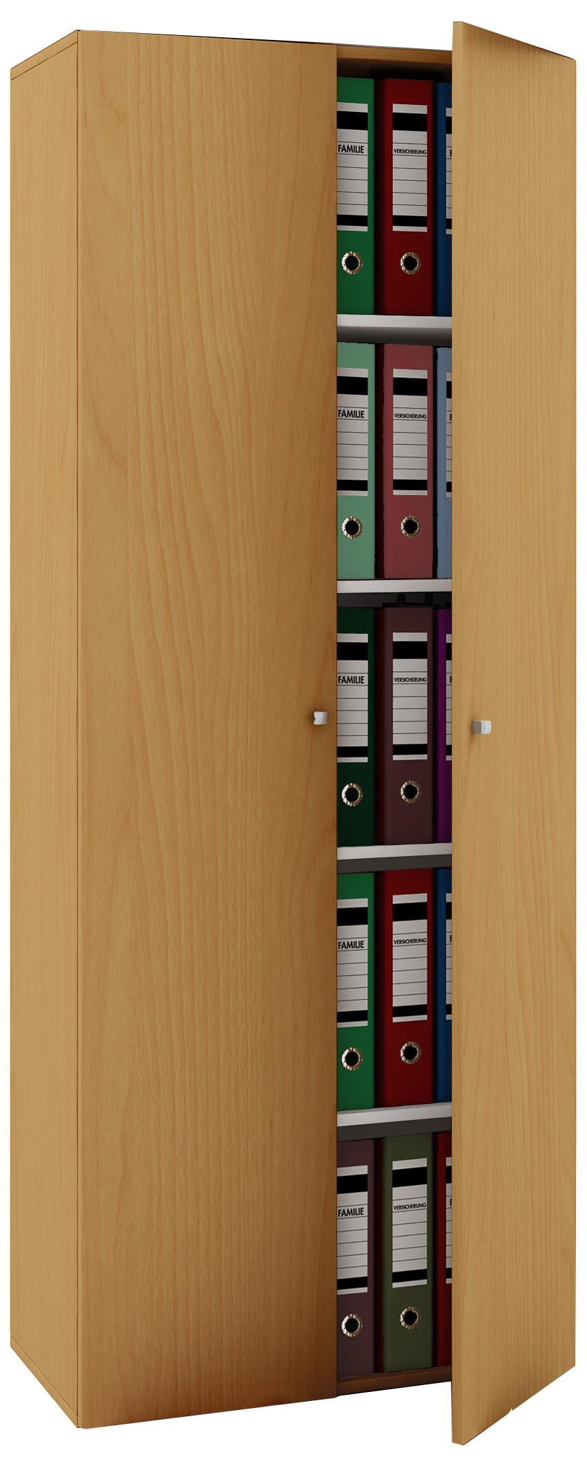 VCM Büroschrank mit 5 Fächern | moderner Aktenschrank mit Drehtüren | Maße ca. B. 70 x H. 178 x T. 40 cm – Vandol
