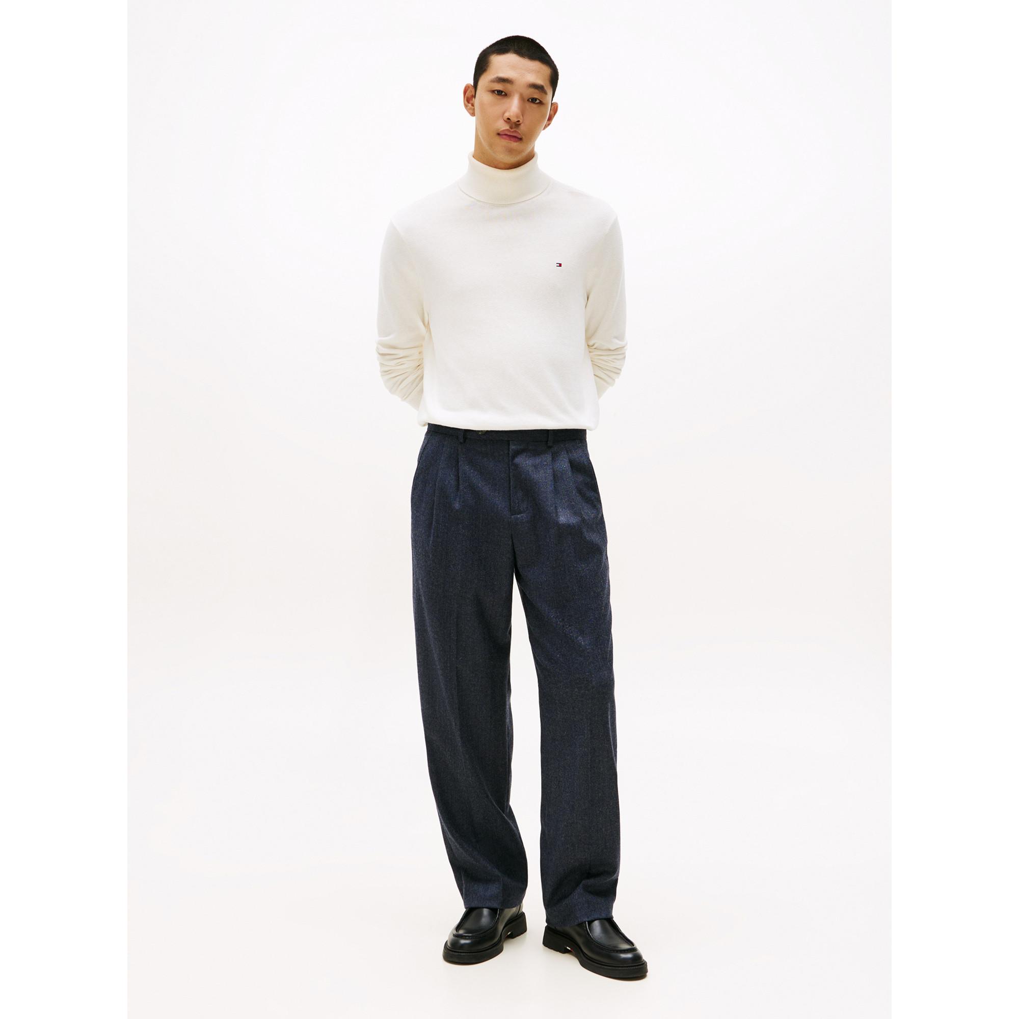 TOMMY HILFIGER PIMA ORG CTN CASHMERE ROLL NECK Cashmere Pullover