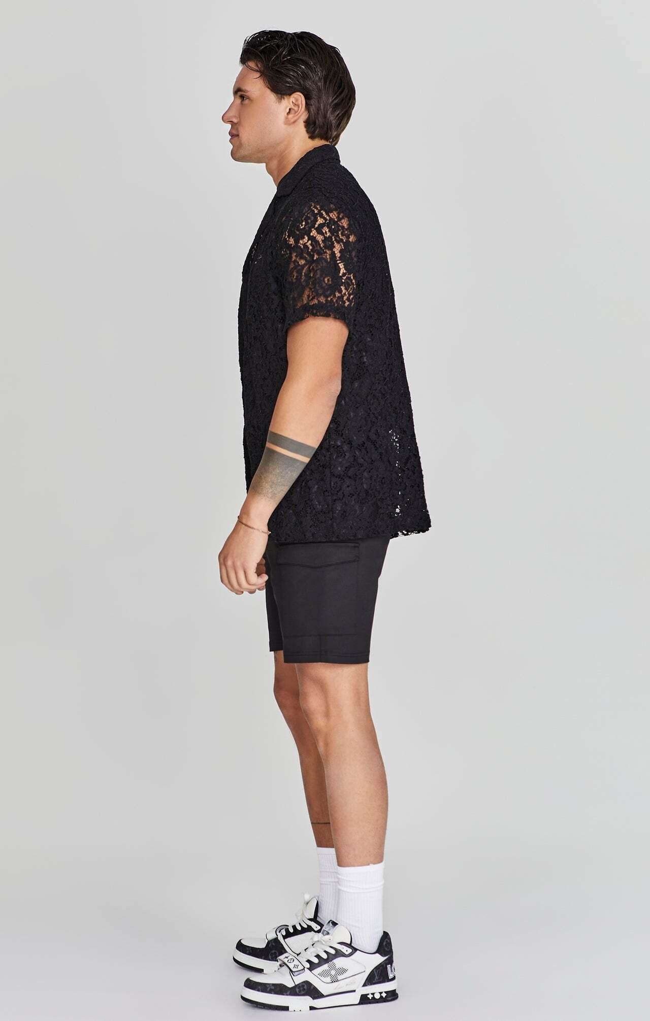 Sik Silk Lace Resort Kurzarmhemd