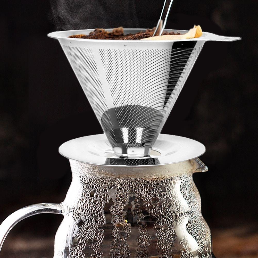 Orion Wiederverwendbarer Kaffeefilter aus Edelstahl für sauberes Brühen