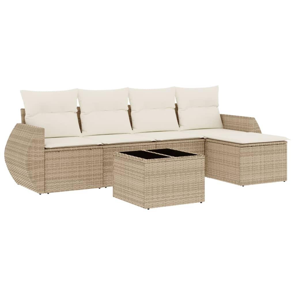 VidaXL Garten sofagarnitur poly-rattan