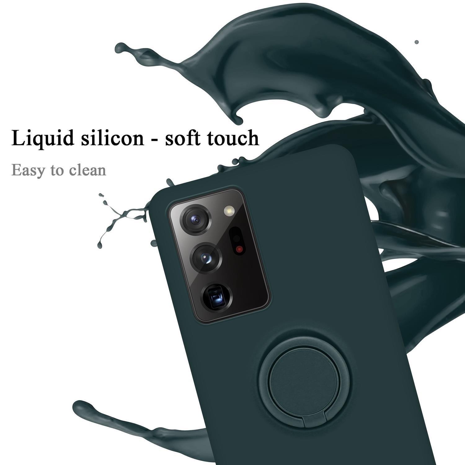 Cadorabo Hülle für Samsung Galaxy NOTE 20 ULTRA TPU Silikon mit Ring Liquid