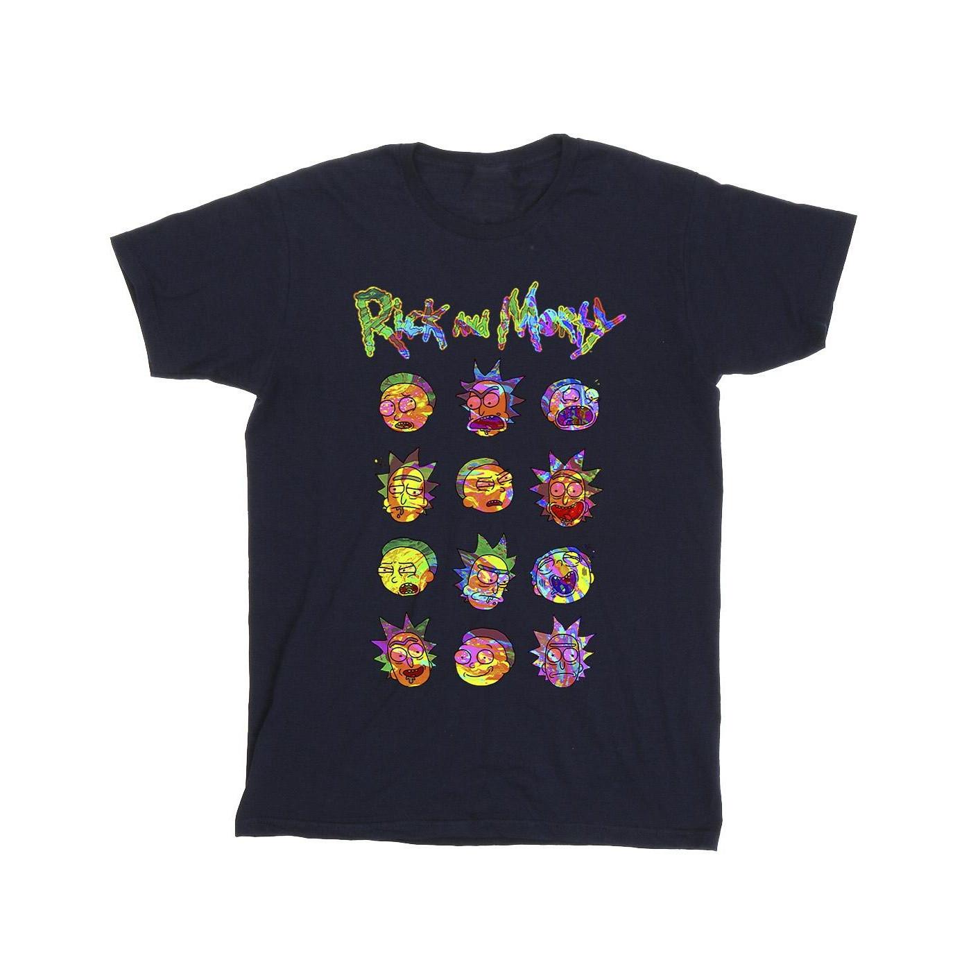 Rick And Morty Rick and Morty Faces Print T-Shirt