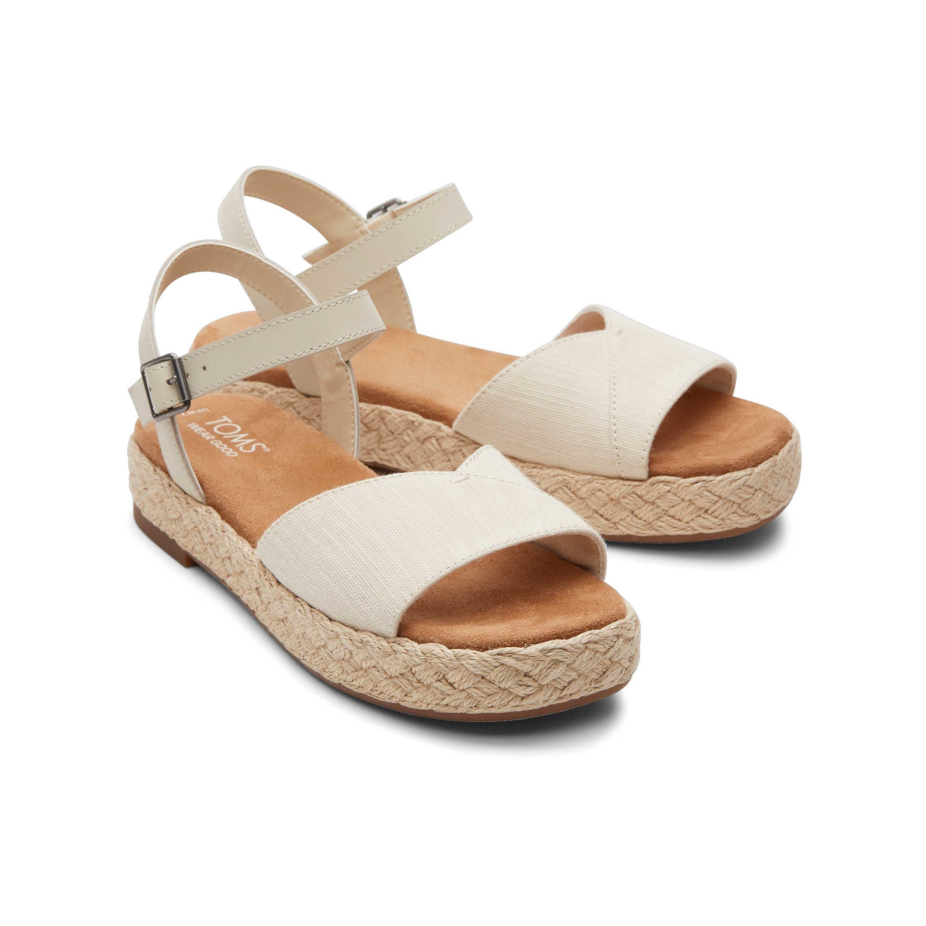 TOMS flache keilsandaletten frau abby
