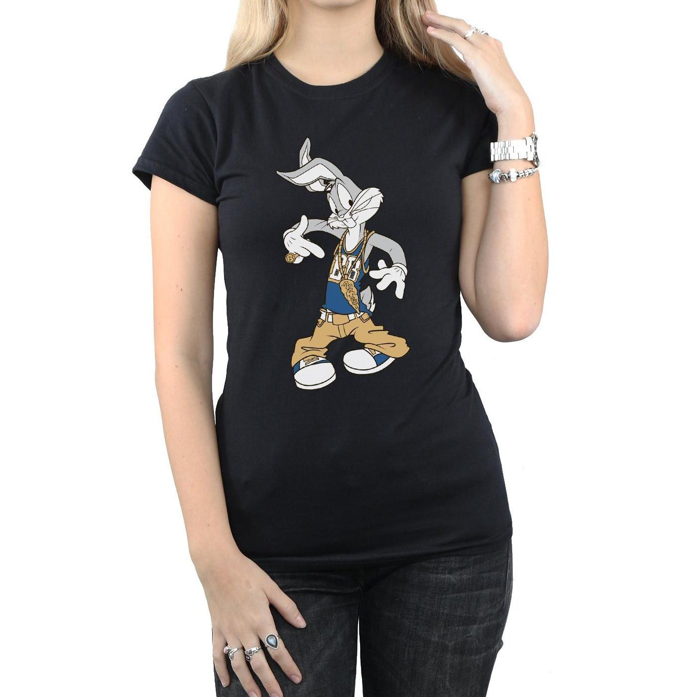 LOONEY TUNES Bugs Bunny Hip Hop Print T-Shirt