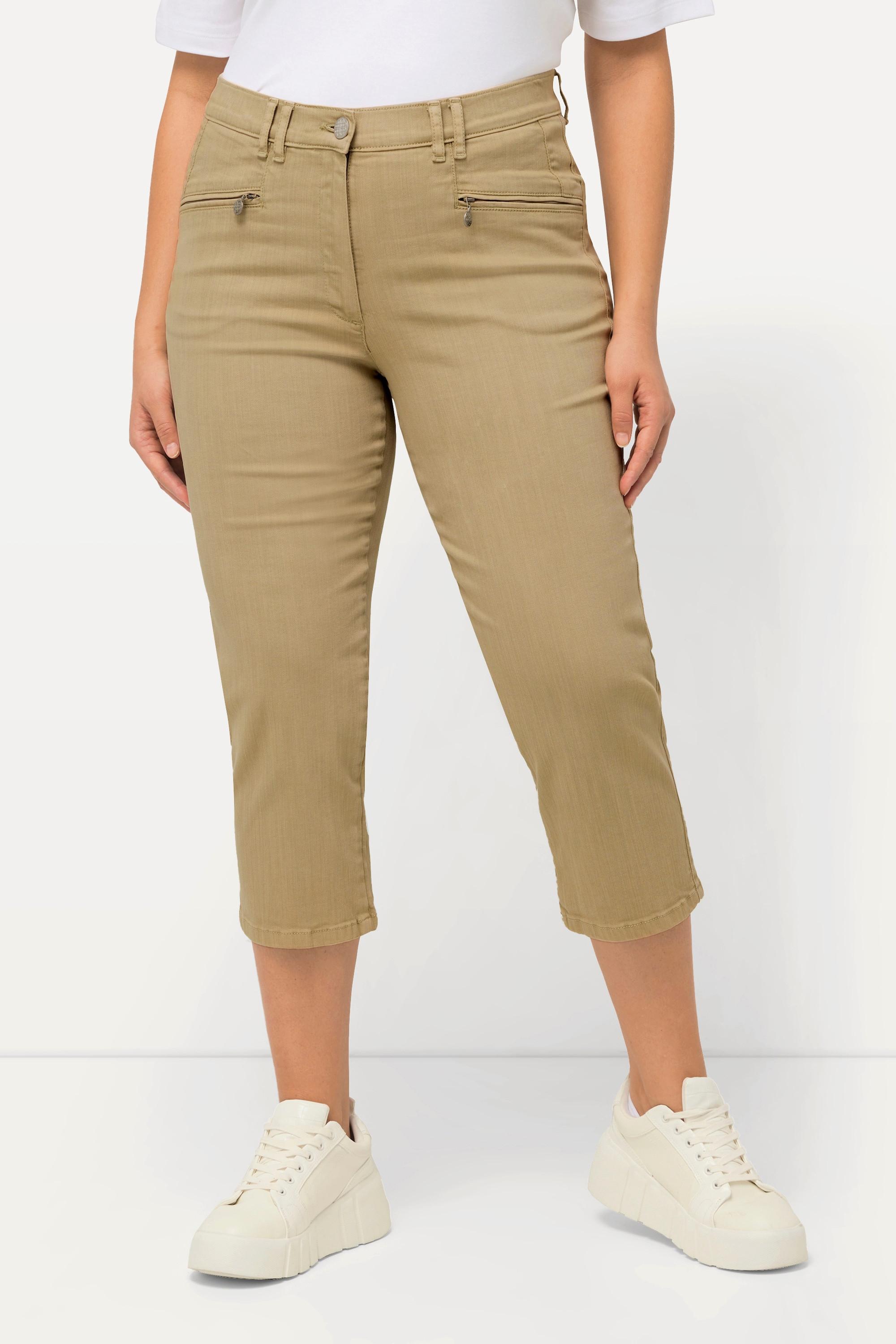 Ulla Popken Mony 7/8 Stretchhose mit Zipptaschen