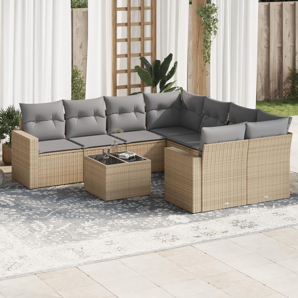 VidaXL Garten sofagarnitur poly-rattan