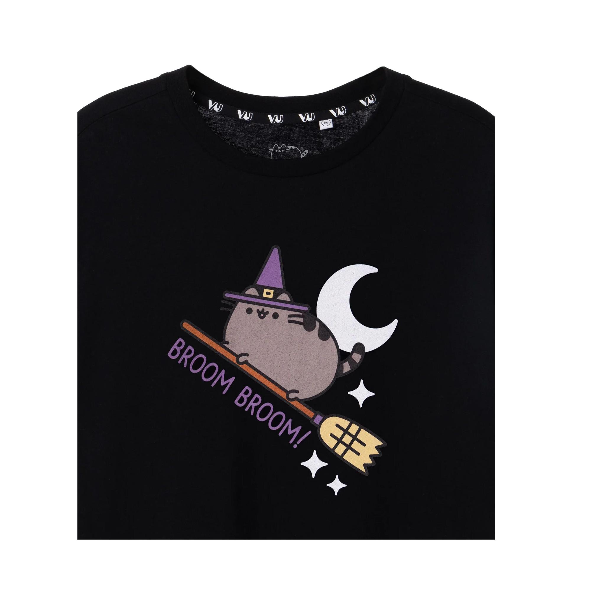 PUSHEEN Broom Broom Halloween T-Shirt