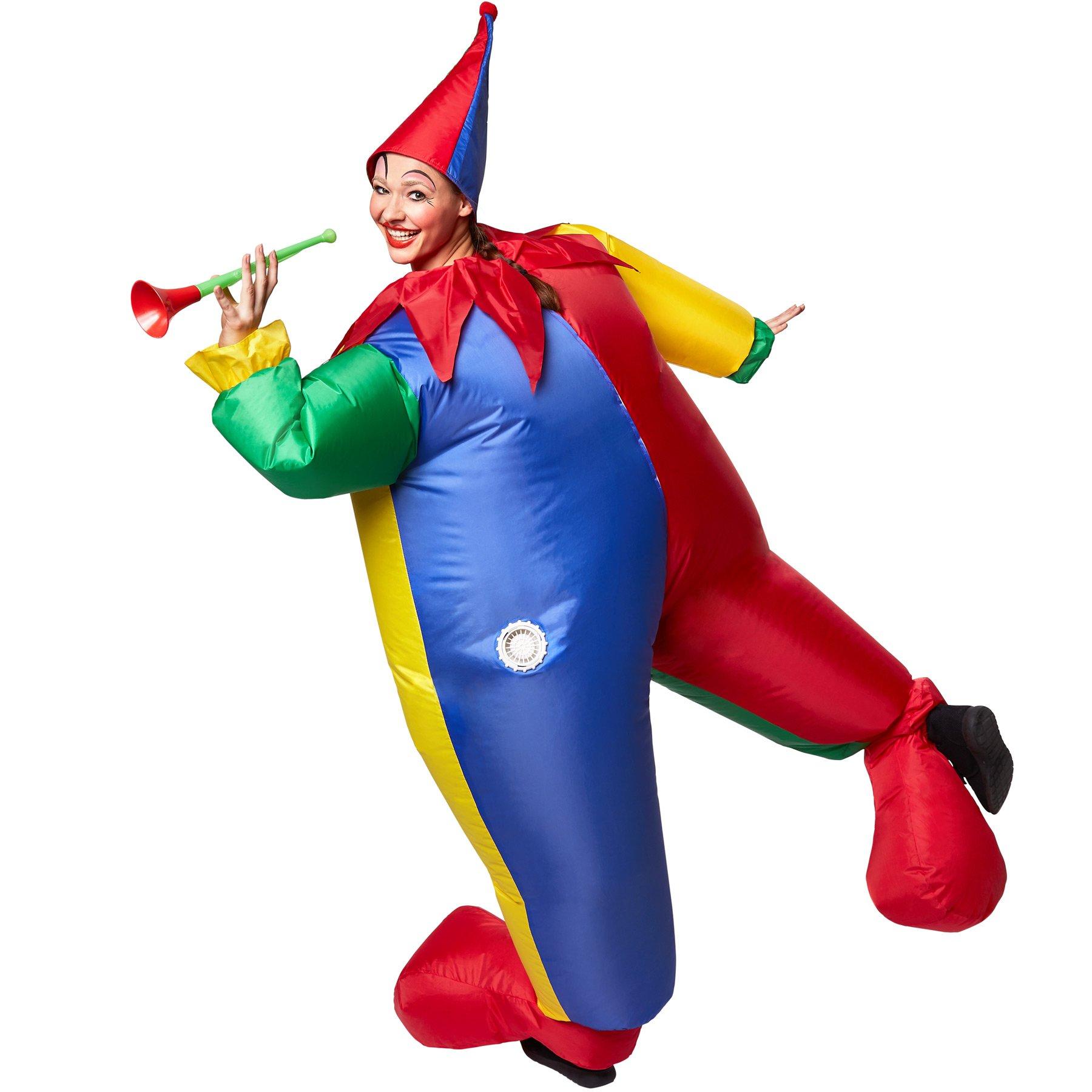 Tectake Selbstaufblasbares Kostüm Clown