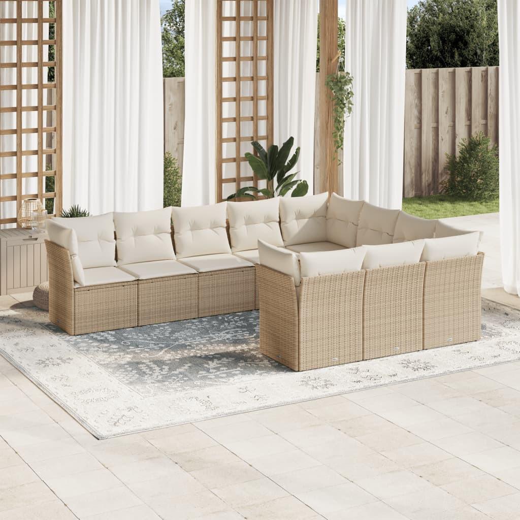 VidaXL Garten sofagarnitur poly-rattan