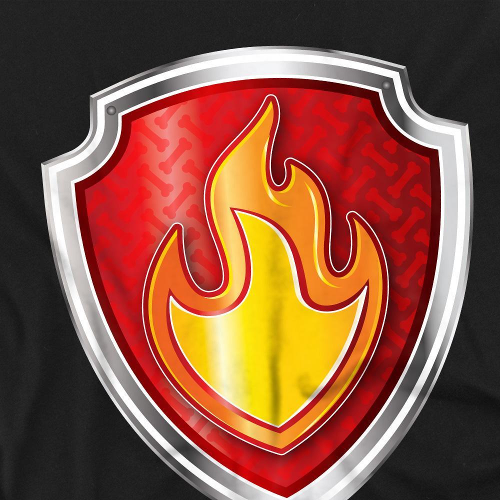 PAW PATROL T-Shirt mit Flammen-Schild-Print